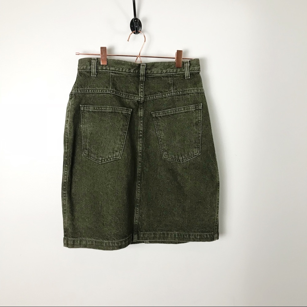 Vintage | 90’s High Waisted Army Pencil Skirt